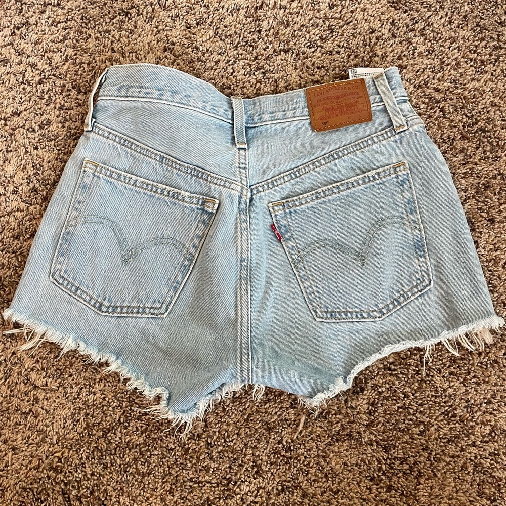 Levi's Women's Light Blue Denim Shorts